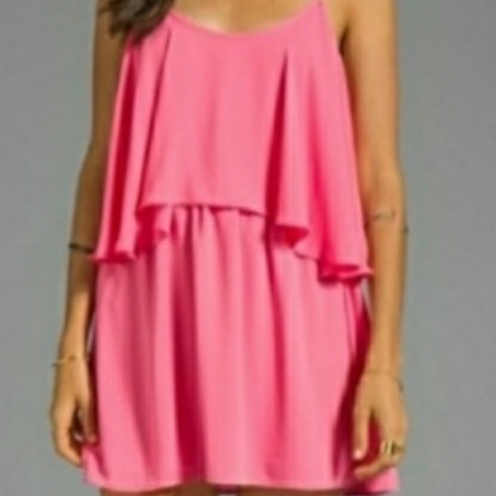 Lovers + Friends tiered chiffon dress